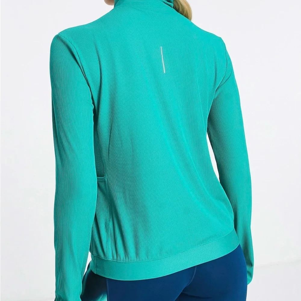 Nike Teal Half-Zip Performance Top - Picture 3 of 5